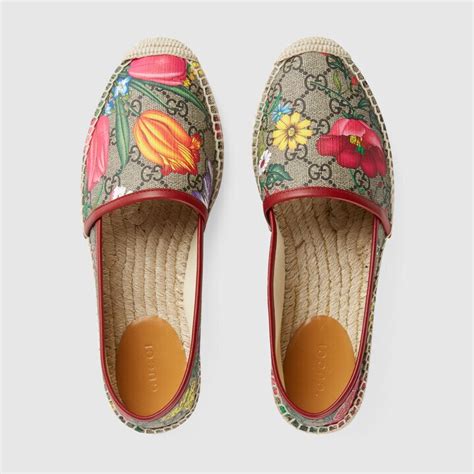 gucci flora espadrilles|gucci espadrilles women us.